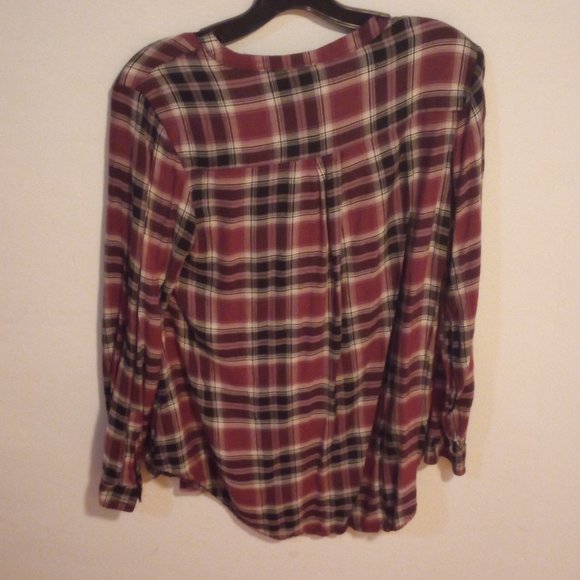 Torrid Twill Henley Tunic Top size 00/Large - Picture 5 of 11